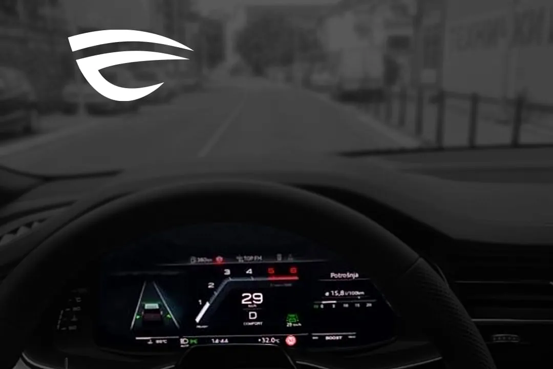 Active Lane Assist na digitalnoj instrument tabli Audi vozila