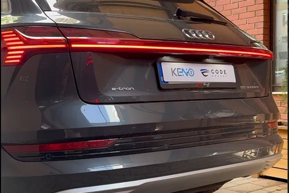 A car from Code Expert work outside Keno Servis in Kraljevo